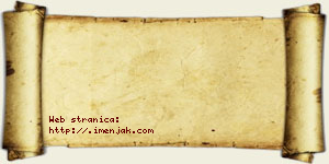 Janićije Jazački vizit kartica